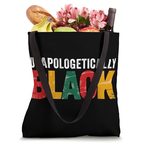 Bolso tote Unapologetically Black Pride para Juneteenth miniatura 4