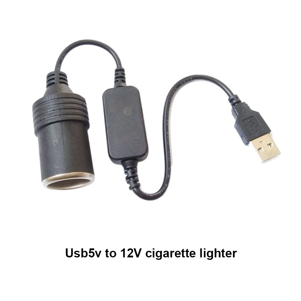 Adattatore Accendisigari Auto Da USB C A 12V Femmina - Convertitore Di Alimentazione 5V A 12V Con Cavo 30cm - Per Dash Cam E Caricabatterie