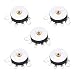 uxcell Wheel Potentiometer with Switch 10K Ohm Variable Resistors Single Turn Rotary Carbon Film Taper RV12MM 5pcs