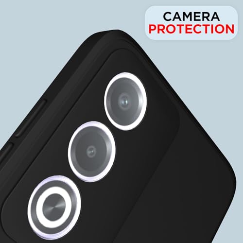 Image of for [ Oppo A3 Pro 5G ] Liquid Silicone Back Case Cover Flexible |Inner Lining| with Camera Protection Back Cover for [ Oppo A3 Pro 5G ] - Black
