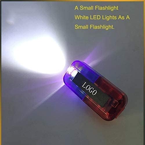 Luce A LED Rossa E Blu Da Spalla Con Clip, Ricarica USB - Foto 5