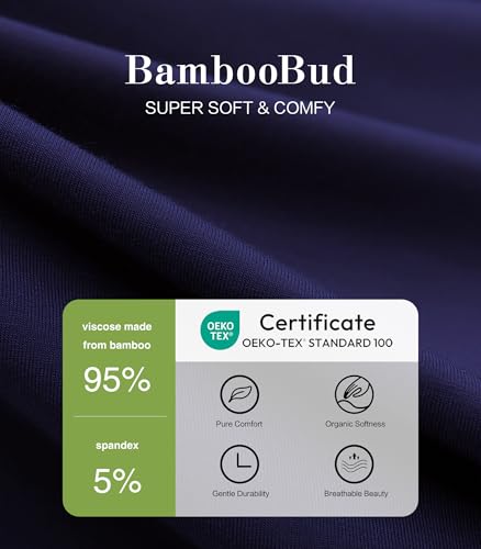 Image of Pajamas Set for Women Soft Knit Button Down Sleepwear 2 Piece Breathable Viscose from Bamboo Pjs S-XXL
