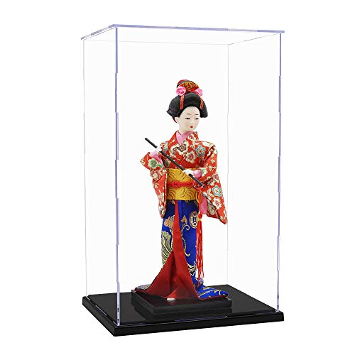 Odoria CAUS-0007 Clear Acrylic Assembly Required Display Box Case 12.2 Inch High Dustproof Figure Display cover
