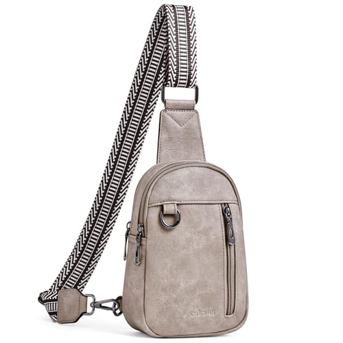 Image of cakang Womens Sling Bag Crossbody Bags for Women Vegan Leather Sling Backpack Daypack Fanny Pack Crossbody Purse Travel