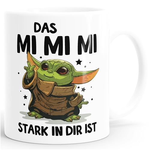 MoonWorks Kaffee-Tasse mit Spruch Das Mimimi stark in dir ist Baby Bürotasse lustige Kaffeebecher Weiss standard – Ansicht 1