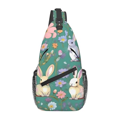 Mochila cruzada MyPiky con estampado de flores y animales miniatura 1