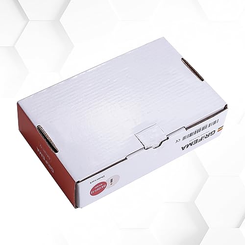 GRIFEMA GA1201-12 Bike Locks High Security with 2 Keys, Bike Chain Lock Heavy Duty, 120cm Bicycle/Cycling Locks for Bike Cycle, Moto, Door, Gate Fence, Black/White - 9