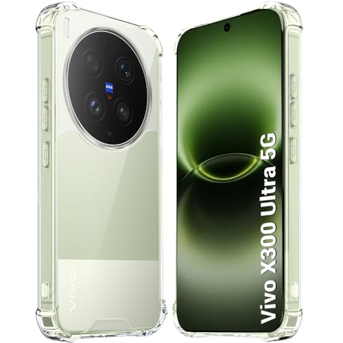 Image of TheGiftKart Crystal Clear Back Cover Case for Vivo X300 Ultra 5G | 360 Degree Protection | Shock Proof Design | Transparent Back Cover Case for Vivo X300 Ultra 5G (PC & TPU, Transparent Bumper)