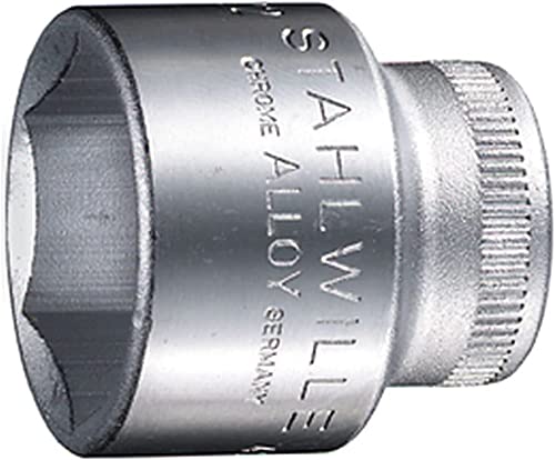 Stahlwille 02110012 456 High Performance Steel Socket, 3/8 inch Drive, 12 mm Size, 28 mm Length, Pack of 10