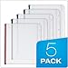 Cardinal Plastic Zippered Binder Pockets, 3-Hole Punched, Fits Full Letter Size 8-1/2