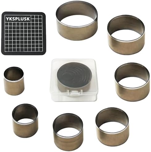 6Pcs Leather Craft Cutting Dies Set - Rectangle, Oval & Bone Shapes With Storage Box For DIY Projects