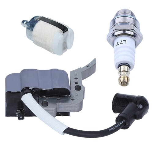 A411000150 Ignition Coil for Echo CS-300 CS-301 CS-303T CS-305 CS-306 CS-3400 CS-340 CS-341 CS-3450 CS-345 CS-346 CS-350TES Ignition Coil with Spark Plug Fuel Filter A411000150