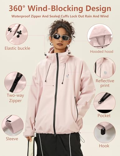 Image of Venzina Women's 3-in-1 Thermal Jacket I Windproof & Water-Resistant Graphene Heating Winter CoatFleece-Lined Jacket for Hiking, Camping, Skiing & Daily CommuteFashion-Forward Outdoor Wear