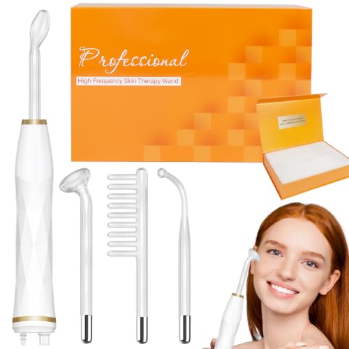TUMAKOU Portable High Frequency Facial Machine - Orange High Frequency Face Skin Wand Device