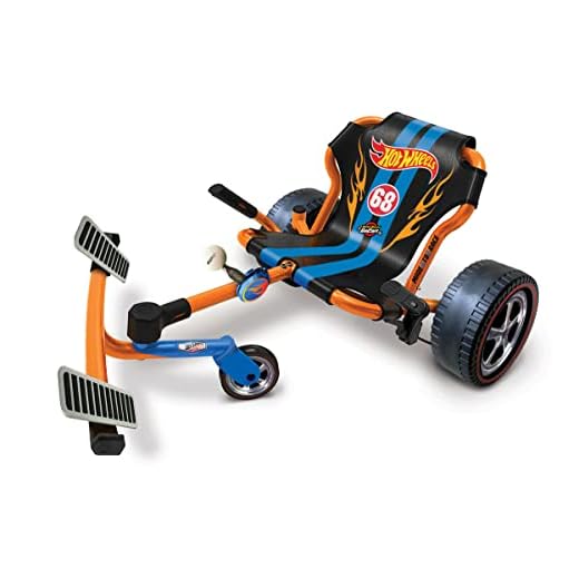 Hot Wheels Roller Racer Go Kart, Kid Powered! No Motor! No Batteries!, Rides on Any Hard Surface Indoors or Outdoors