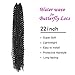 Passion Twist Hair 22 Inch 6 Packs OT27 Fretress Water Wave Crochet Braids for Butterfly Locs or Bohemian Passion Twists Crochet Hair Synthetic Braiding Hair Extensions (22 Inch 6 Packs, OT27)