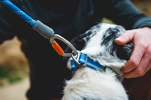 RUFFWEAR Knot-a-Leash Reflektierende Hundeleine, große, zugfreie 1,5 m Lange Hundeleine mit gepolstertem Griff, leichte und robuste Hundeleine, Anti-Tangle-Leine, S, Obsidianschwarz