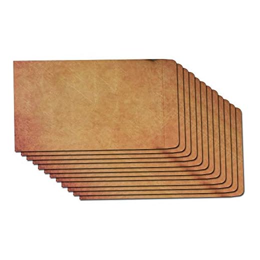 BLUGUL 25 Piezas Vintage Kraft Sobres, para Tarjetas de Felicitación, Fiesta Invitaciones, Tarjetas de Cumpleaños, Tarjeta de Boda, 12x20cm