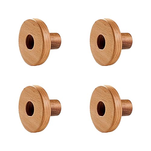 4 個実用的な子供に優しい頑丈な木製引き出しハンドル花柄デザインキャビネットノブ子供部屋の収納ソリューション木製保育園取手