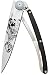 Produktbild deejo Taschenmesser Tattoo 37g Grizzly, Z40C13-Stahl, Liner-Lock, Ebenholz, Gürtelclip, Box