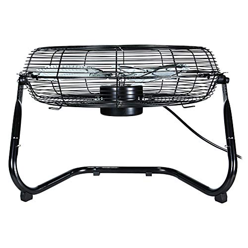 Simple Deluxe 20 Inch 3-Speed High Velocity Heavy Duty Metal Industrial Floor Fans Quiet For Home, Commercial, Residential, And Greenhouse Use, Outdoor/Indoor, Black, 1-Pack #TOP1