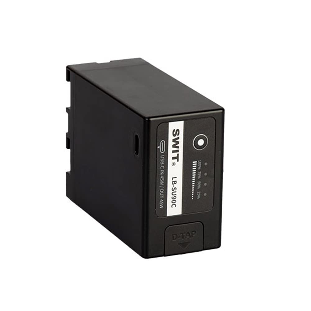 Batteria SWIT LB-SU90C BP-U, capacità 90W/6.2Ah batteria per fotocamera serie BP-U, D-tap e USB-C con protezione multi-circuito