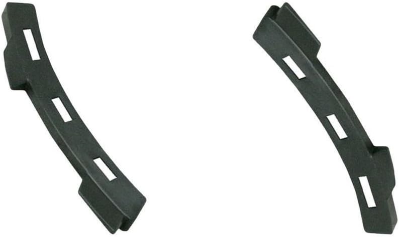 DAT AUTO PARTS Front Driver and Passenger Side Outer Bumper Cover Support Pair Fits 2012-2017 Hyundai Accent Hatchback and Sedan, Black Textured Plastic, Replaces HY1042105, HY1043105, 865841R000