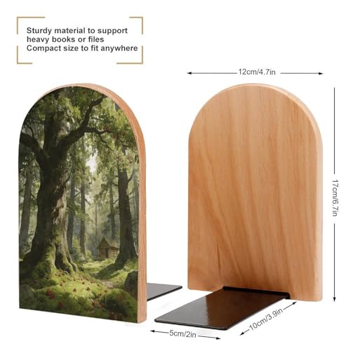 Sujetalibros decorativos de madera noble con acabados artesanales para despachos elegantes 3