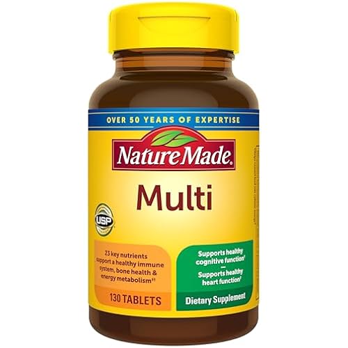 Nature Made Multivitamin Tablets with Iron, 130 Tablets