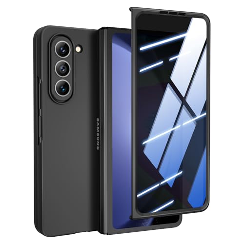 Doeshine Schutzhülle für Samsung Galaxy Z Fold 5 ultradünn mit integrierter Privatsphäre Anti-Peeping dünne schlanke Ganzkörper-Handyhülle leicht hautfreundlich harte PC-Hülle für Z Fold 5