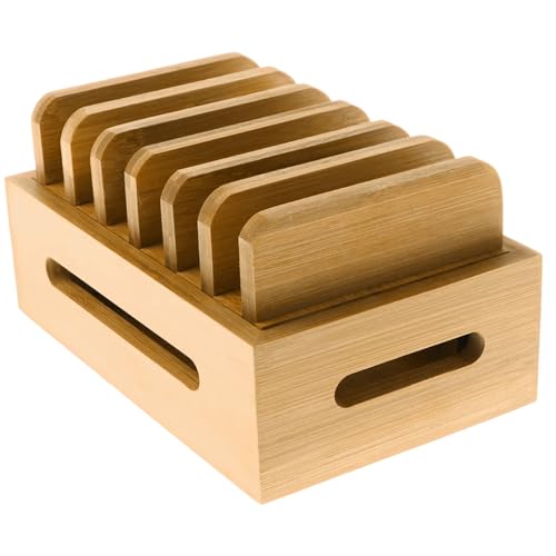 Estación de carga para teléfonos tabletas relojes de madera natural 3