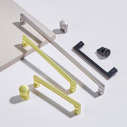 AVICCI 10 Pack Cabinet Pulls 10 Pack 12.6"/320mm Brushed Gold Kitchen Cabinet Handles Modern Pulls for Dresser Drawers,Cabinet Hardware Cabinet pulls by AVICCI - Used condition - Image 6