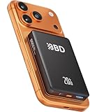 BBD Magsafe Portable Charger,10000mAh Magnetic Power Bank Fast Charging PD 20w with USB C Cable,Slim Magsafe Battery Pack Travel Essential,Wireless Power Bank for iphone 17/16/15/14/13/12 Series 1Pack