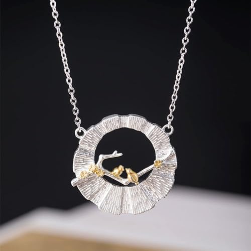Collier branche d'oiseau 925 le cadeau idéal pour marquer un moment