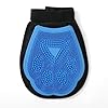 Wags Wiggles Dual Sided Dog Grooming Glove with Rubber Paw 2 in 1 Grooming Glove Fun Dog Grooming Tool for Brushing Massaging and Scrubbing Velour Side Acts as Fur Remover