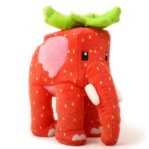 Dlishka Steal A Brainrot Felpa, lindo juguete italiano Tralalero Tiburón de peluche divertido regalo para los fans, perfecto peluche suave para decoración y colección (elefante de fresa)