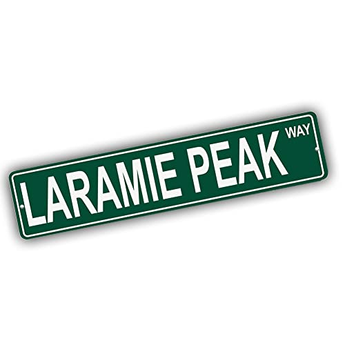 Brotherhood Aluminum Street Sign for Laramie Peak - Wyoming Man Cave Decor