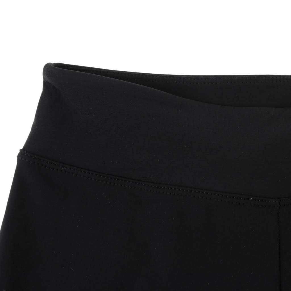 B Baosity Eiskunstlauf Trainings Leggings Strumpfhose für Frauen Schwarz S