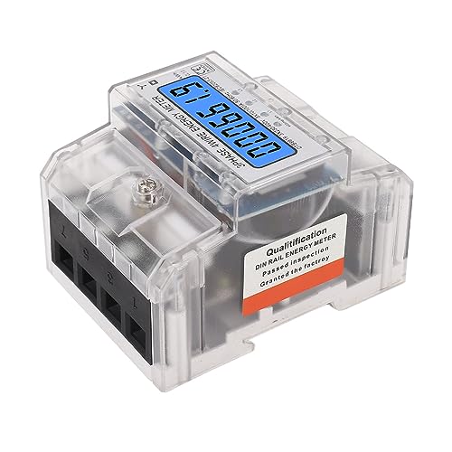 Medidor de energía trifásico AUNMAS con riel DIN y pantalla LCD para control industrial 2