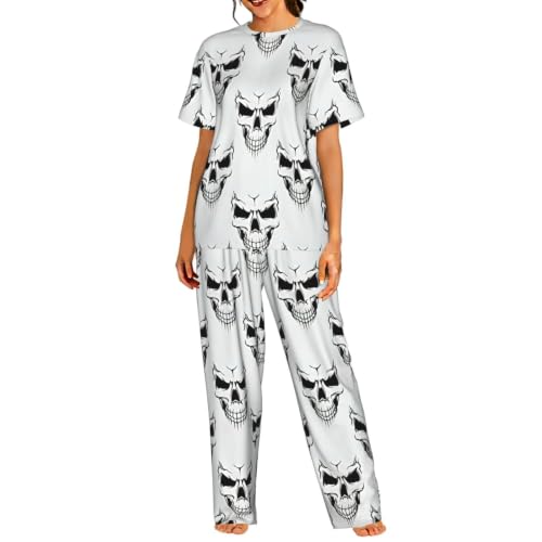 Pyjama squelette femme au tissu respirant et extensible pour Halloween