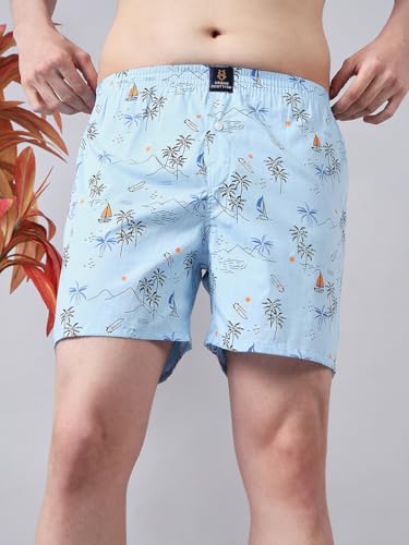 Image of Urban Scottish Ultra-Comfortable Men's Boxer Pants (Pack of 4), 100% Cotton with Stylish Print, Soft & Stretchy Elastic Waist Band, Dynamic Movement & Hardwearing Stitching,Breathable Gentle Snug Fit