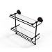 Allied Brass P1000-2TB/16-GAL-ORB P 1000 2 Tb Gal Inch Gallery Double Towel Bar Glass Shelf, 16 Inch, Oil Rubbed Bronze