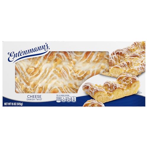 Entenmann's Cheese Danish Twist, Danishes, 15 oz Carton