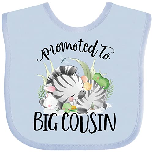 inktastic Zebra Promoted To Big Cousin Baby Bib
