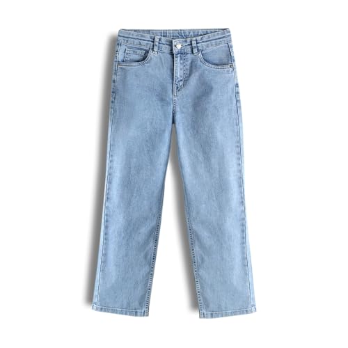 Image of Urbano Juniors Boy's Loose Baggy Fit Washed Denim Jeans Stretchable