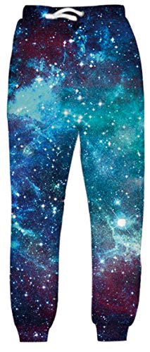 Belovecol Teens Boys Girl Juniors Running Baggy Sweatpants 3D Galaxy Joggers Pants Trousers
