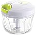 MovilCom® - Cortador de Verduras | Picadora Manual de Alimentos | trituradora de Alimentos para Verduras, Carne, Hierbas, Cebolla, ajo, Ensalada | Picadora Manual con Cuerda | 650ml