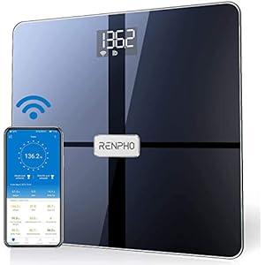 RENPHO-Premium-Wi-Fi-Bluetooth-Scale-Smart-Digital-Bathroom-Weight-BMI-Body-Fat-Scale-Tracks-13-Metrics-Wireless-Body-Composition-Analysis-Health-Monitor-with-ITO-Coating-Technology-Dark-Blue