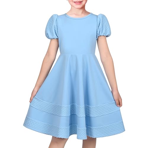 Vestido de niña rosa cómodo y transpirable para evitar sudor en verano 1