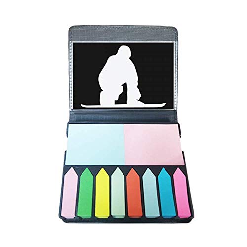 Boîte de marque-page autocollante noire pour skateboard pour ne plus perdre vos pages de cours